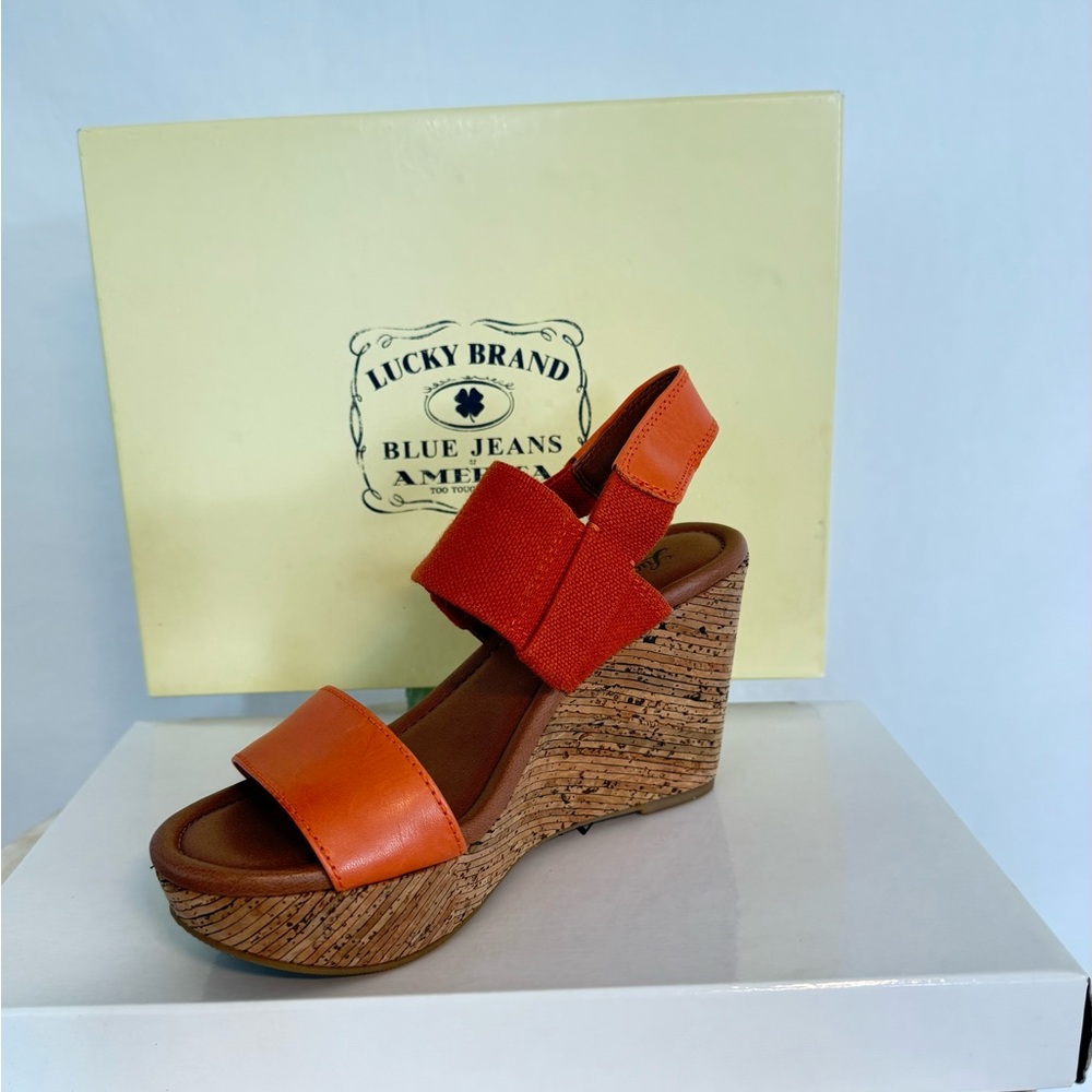 Lucky Brand Orange Sandals